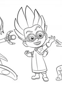 Eroi in pijama de colorat p29