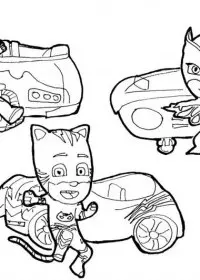 Eroi in pijama de colorat p32