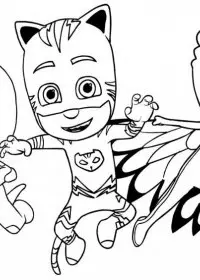 Eroi in pijama de colorat p13