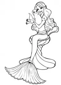 Sirena de colorat p9