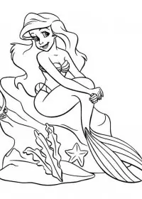 Sirena de colorat p2