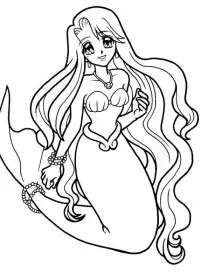 Sirena de colorat p7