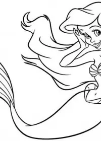 Sirena de colorat p27