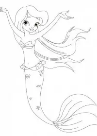 Sirena de colorat p22