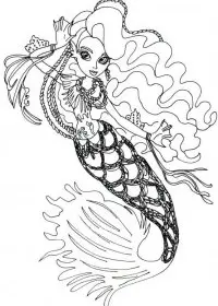 Sirena de colorat p41