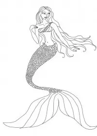 Sirena de colorat p16