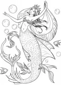 Sirena de colorat p17