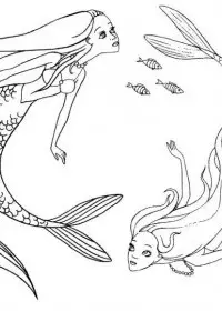 Sirena de colorat p28