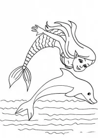 Sirena de colorat p11