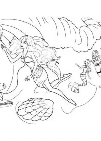 Sirena de colorat p35