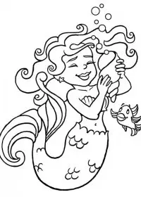 Sirena de colorat p12