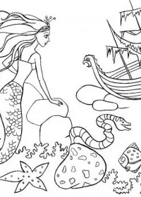 Sirena de colorat p29