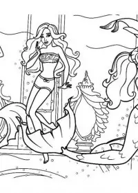 Sirena de colorat p33