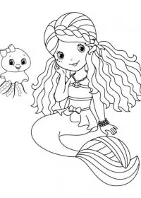 Sirena de colorat p5