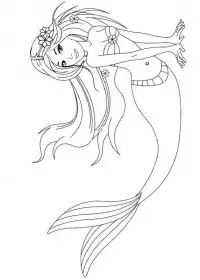 Sirena de colorat p3