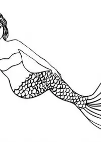 Sirena de colorat p24