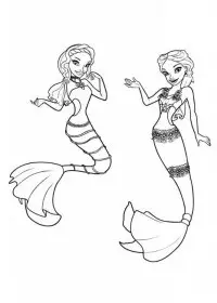 Sirena de colorat p19