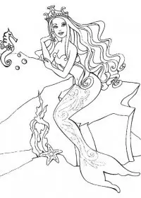 Sirena de colorat p39