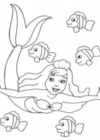 Sirena de colorat p18