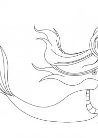 Sirena de colorat p26