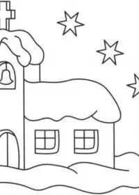 Peisaje de Iarna de colorat p28