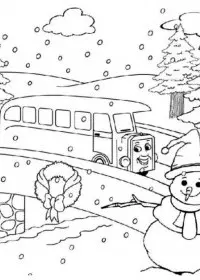 Peisaje de Iarna de colorat p30