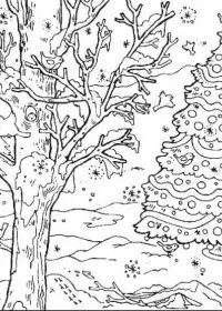 Peisaje de Iarna de colorat p32