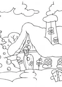 Peisaje de Iarna de colorat p38