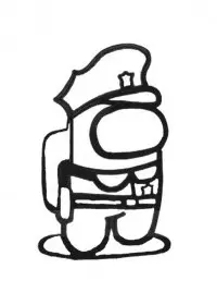 Fisă de colorat cu Among Us de colorat p13