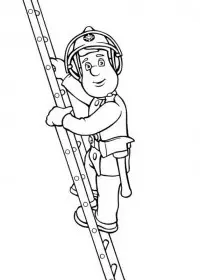 Pompierul Sam de colorat p3