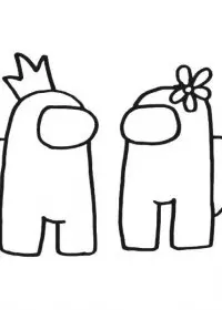 Fisă de colorat cu Among Us de colorat p8