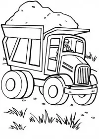 Fisă de colorat cu Masini de colorat p17