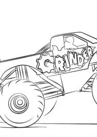 Fisă de colorat cu Masini de colorat p18