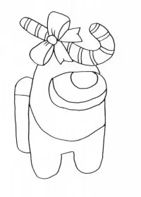 Fisă de colorat cu Among Us de colorat p4