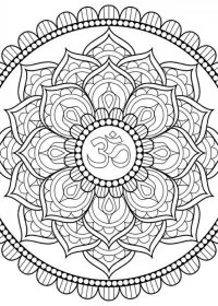 Fisă de colorat cu Mandale de colorat p16