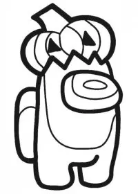 Fisă de colorat cu Among Us de colorat p15