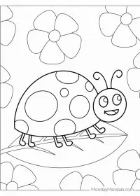 Fișă cu buburuza de colorat p9