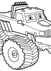 Fisă de colorat cu Masini de colorat p20