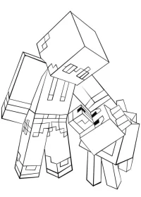 Minecraft de colorat p14