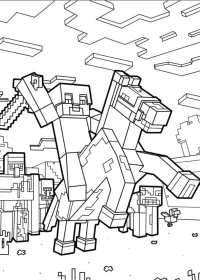 Minecraft de colorat p15