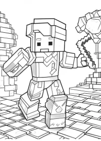 Minecraft de colorat p10