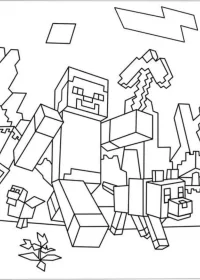 Minecraft de colorat p13