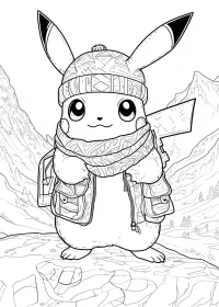 pikachu de colorat p5