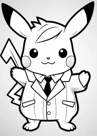 pikachu de colorat p7