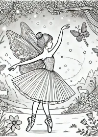 Balerină de colorat p14