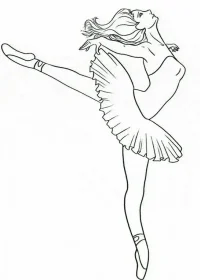 Balerină de colorat p17