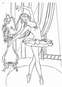 Balerină de colorat p18