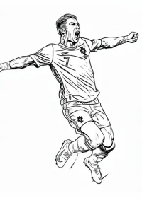 Cristiano Ronaldo de colorat p6