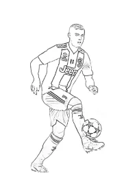 Cristiano Ronaldo de colorat p21