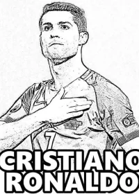Cristiano Ronaldo de colorat p24